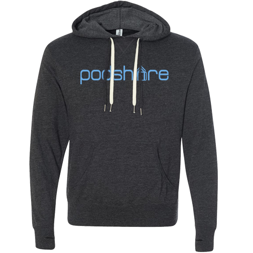 PodShare Core 2 Pullover Lightweight Hoodie (Charcoal)