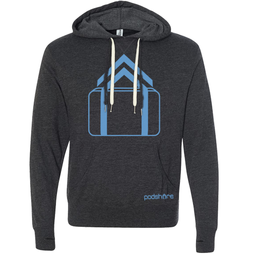 PodShare Core 3 Pullover Lightweight Hoodie (Charcoal)
