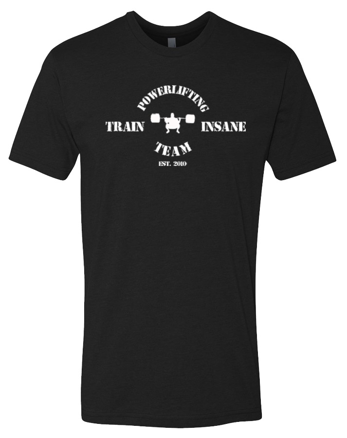 TI Power Lifting Team Mens Premium Fitted CVC Crew (Black)