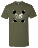 TI Barbells Mens Premium Fitted CVC Crew (MilitaryGreen)