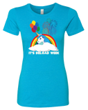 TI Deload Week Womens CVC Crew (Turquoise)