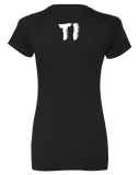 TI Power Lifting Team Womens CVC Crew (Black)