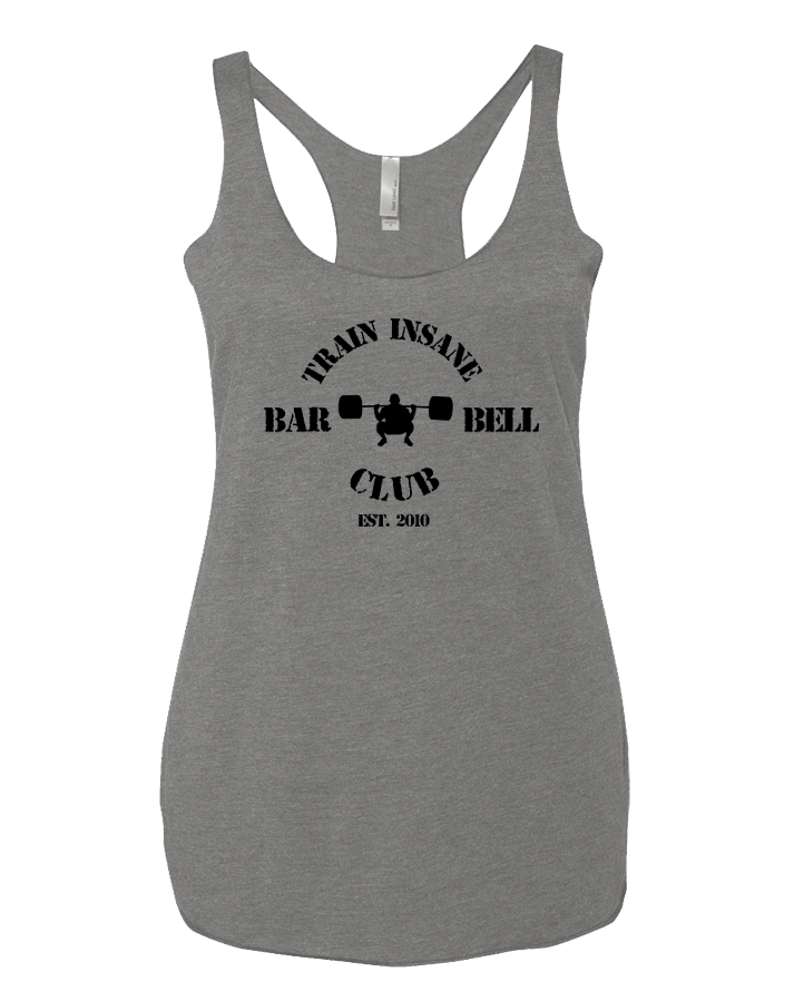 TI Barbell Club Womens Tri-Blend Racerback Tank (PremiumHeather)