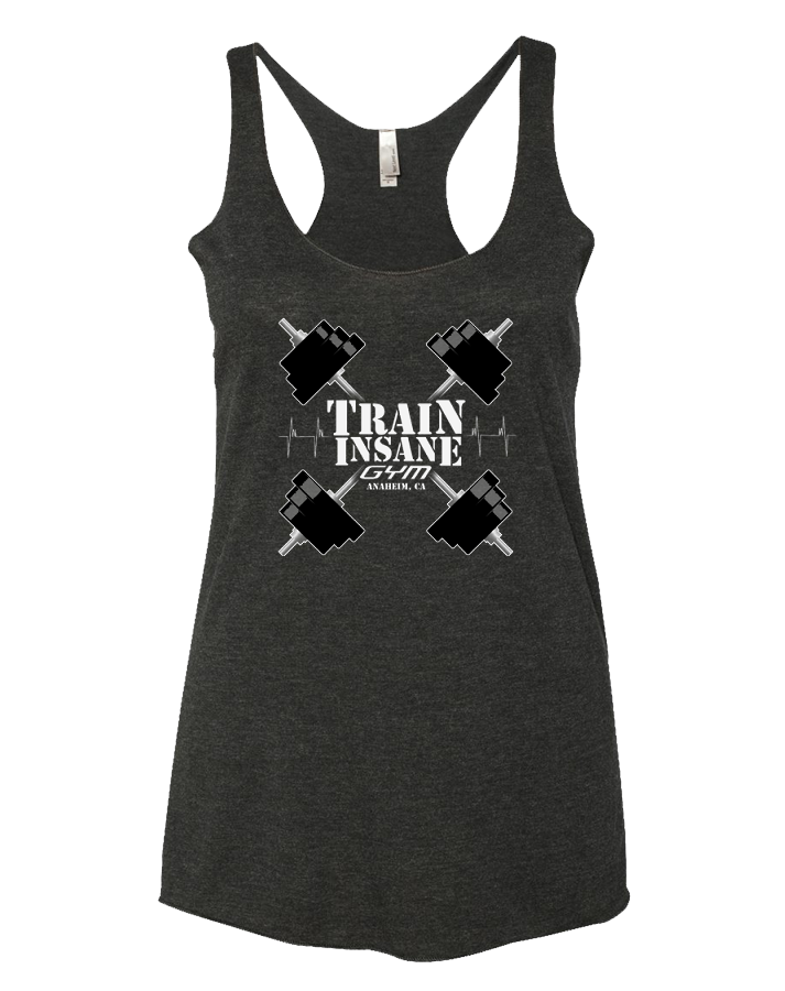 TI Barbells Womens Tri-Blend Racerback Tank (VintageBlack)